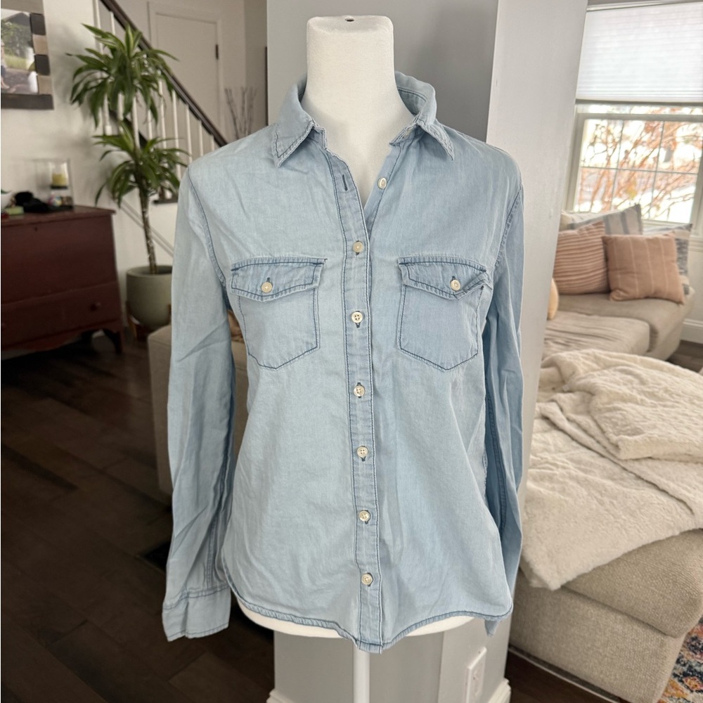 Aeropostale Light Blue Denim Shirt